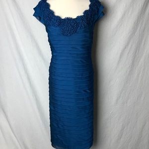 Adrianna Papell Plus 22W Ruffle Formal Dress